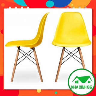 [FULL MÀU] Ghế Eames chân gỗ đan thép tựa lưng cao cấp hàng nhập khẩu l Ghế quán cà phê, decor trang trí phòng ngủ