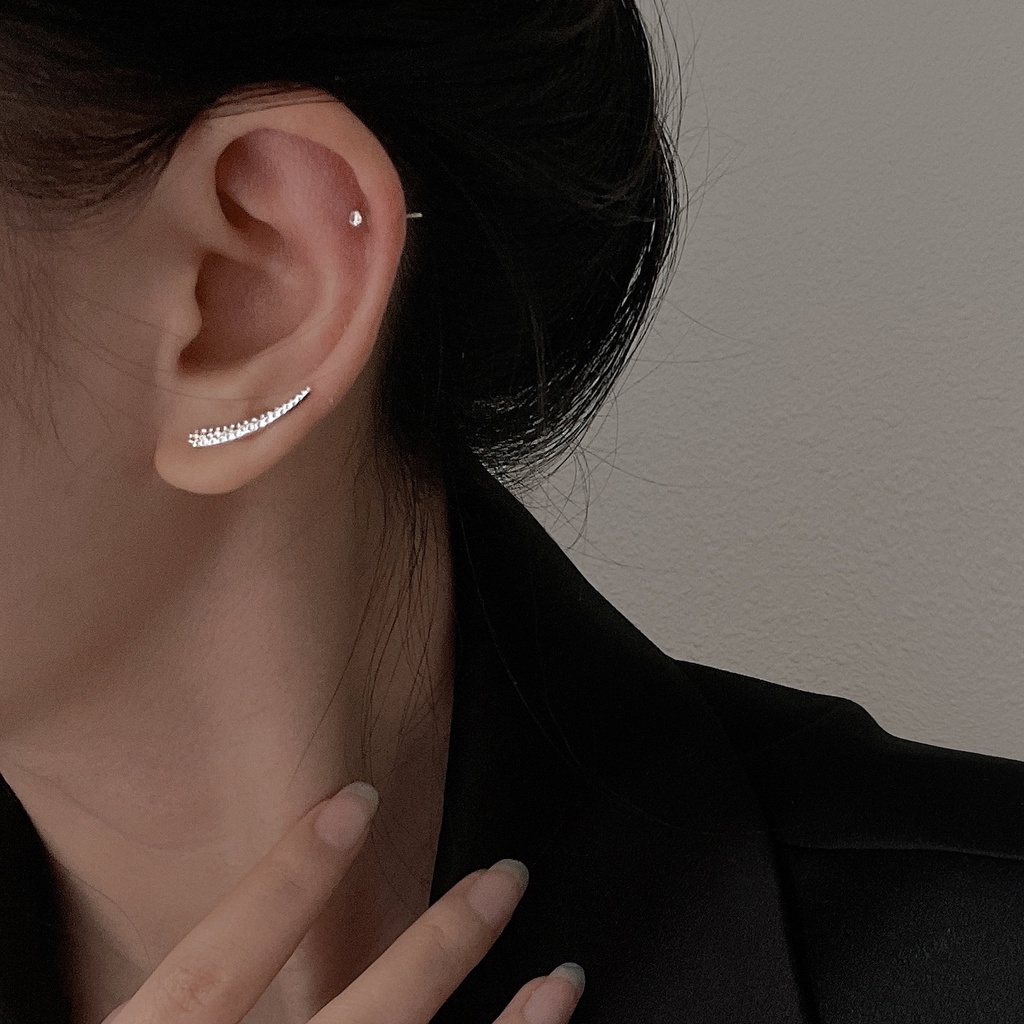 Khuyên tai dáng dài hình đuôi bồ câu đơn giản cá tính