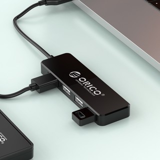 USB HUB 4 cổng USB 2.0 ORICO FL01  (Màu đen) (FL01-BK-BP-HW)