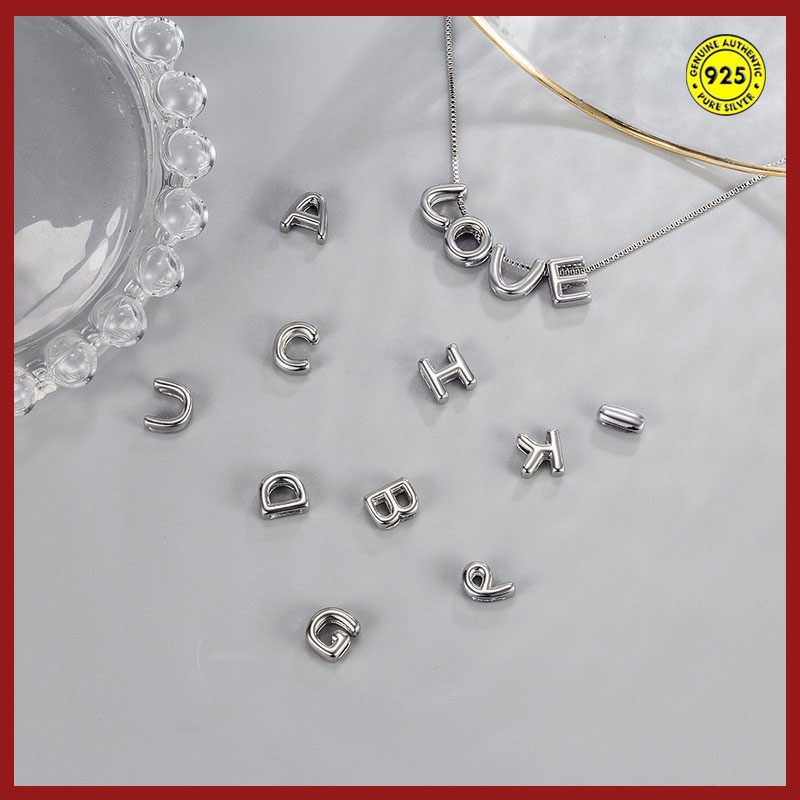 Dây Chuyền Mặt 26 Chữ Cái Tùy Chọn Phong Cách Pháp Đơn Giản Cho Cặp Đôi