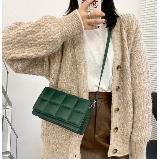Western-style checkered bag Women's 2022 fashion small square bag Crossbody shoulder bag Summer women's bag