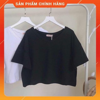 [FreeShip – Sale khô máu] Áo Thun CROPTOP CỔ TIM TRƠN Nữ