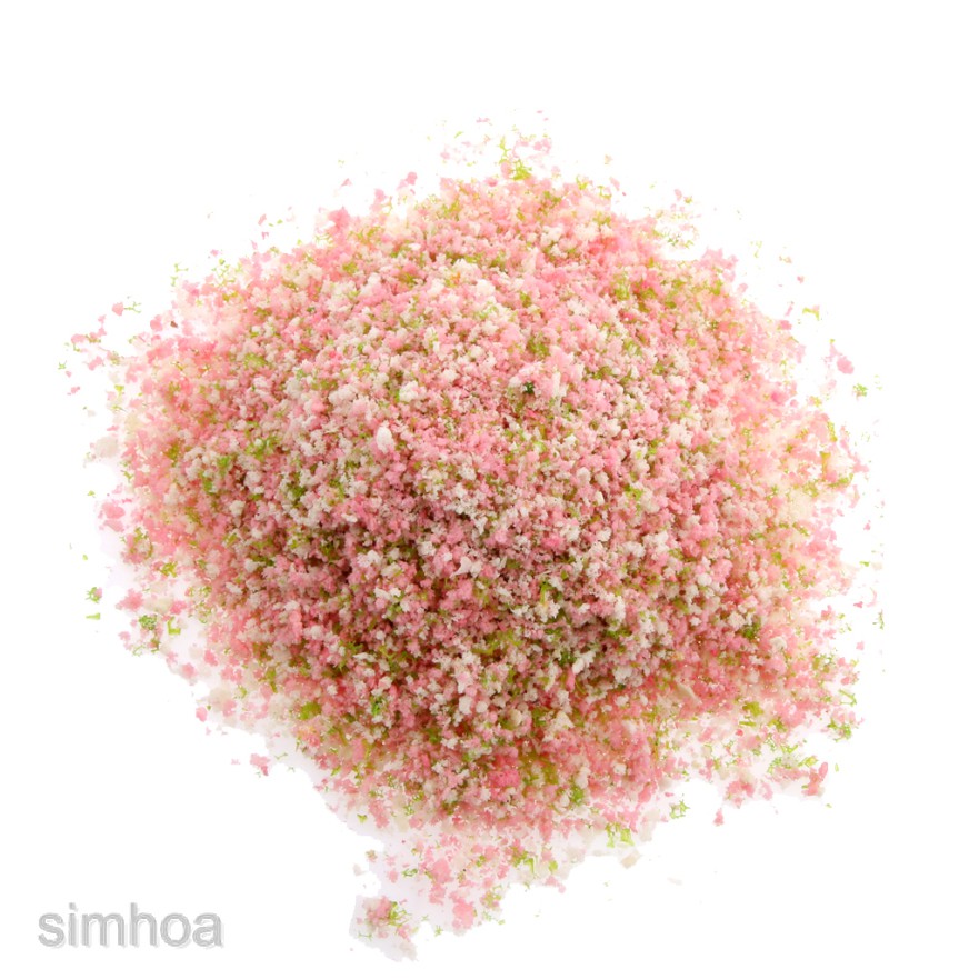 [SIMHOA] Mô Hình Cây Xanh Lá Trắng Hồng Nhạt Sống Động DIY