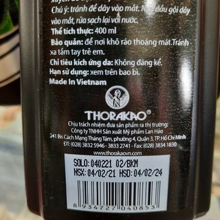 DẦU GỘI THORAKAO BỒ KẾT 400ML