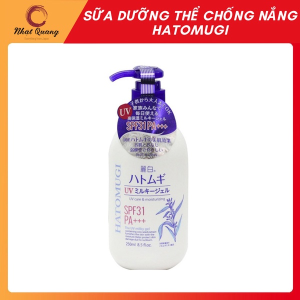 Sữa dưỡng thể chống nắng Hatomugi SPF31 PA+++ 250ml