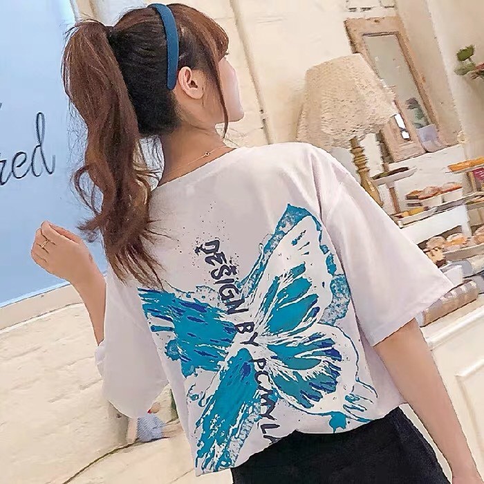 ÁO THUN IN HÌNH 3D CON BƯỚM XANH MỀM MỊN THỎA MÁI CO GIÃN MÃ CBX HÀNG CỰC KỲ ĐẸP NHA KHÁC YÊU