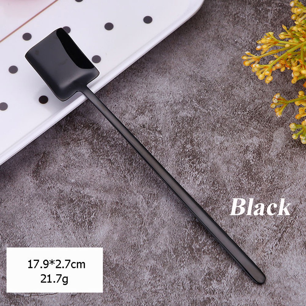 CONOPERY Muỗng cà phê bằng inox thiết kế cán dài đẹp mắt