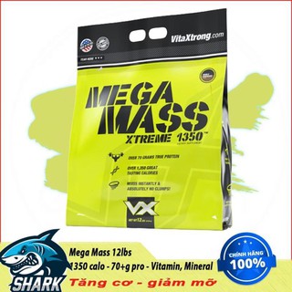 [Freeship + Quà] Sữa Dinh Dưỡng Tăng Cân Nhanh Vitaxtrong Mega Mass 12lbs (5 6 Kg) – Chính Hãng 100%