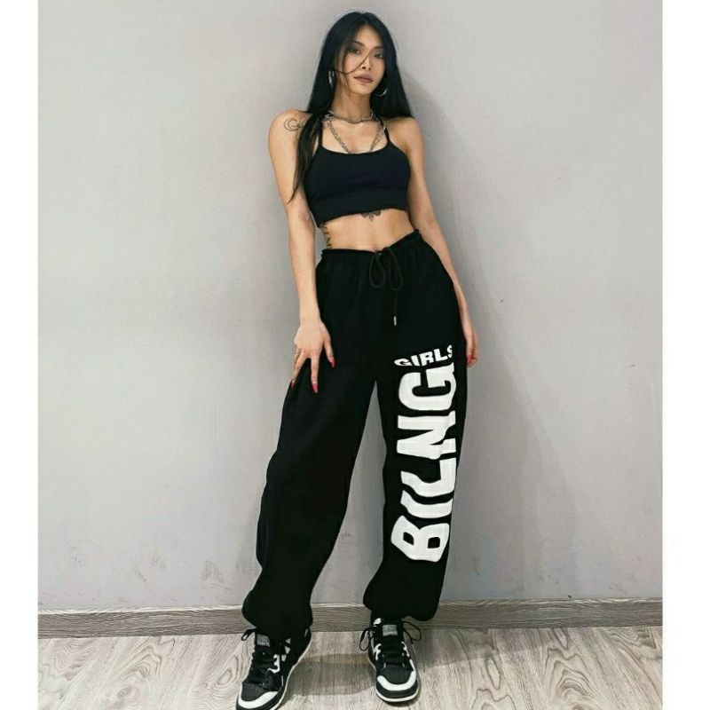 Quần Thể Thao Unisex Jogger Bling Gril Dance Cực Ngầu