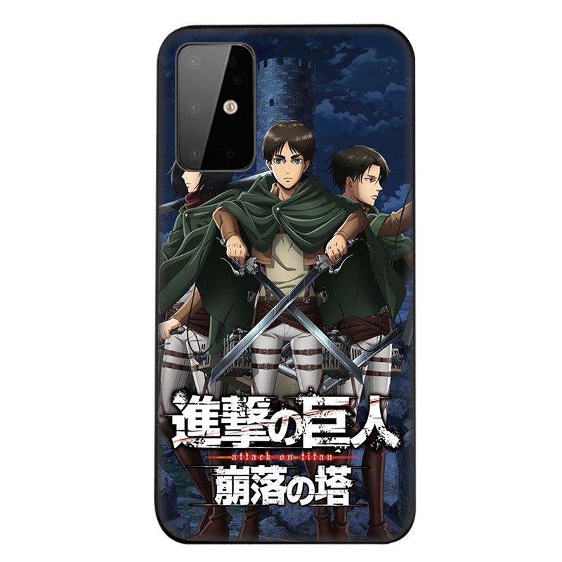 Samsung Galaxy S10 S9 S8 Plus S6 S7 Edge S10+ S9+ S8+ Casing Soft Case 6SF Attack on Titan Anime mobile phone case