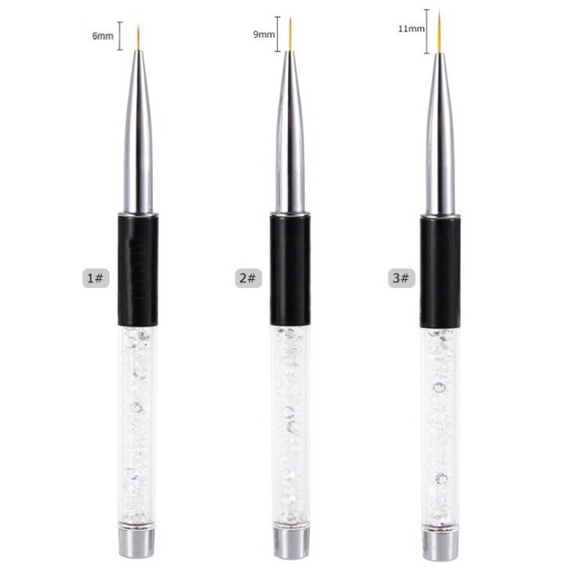 Cọ vẽ nét cán đá 5mm, 9mm, 11mm