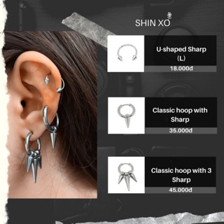 Khuyên xỏ bằng thép y tế không gỉ X2