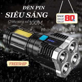 Đèn Pin Cầm Tay Chiếu Sáng Xa, Sử Dụng Cho Dã Ngoại, Cứu Hộ, Tiện Dụng COCA T