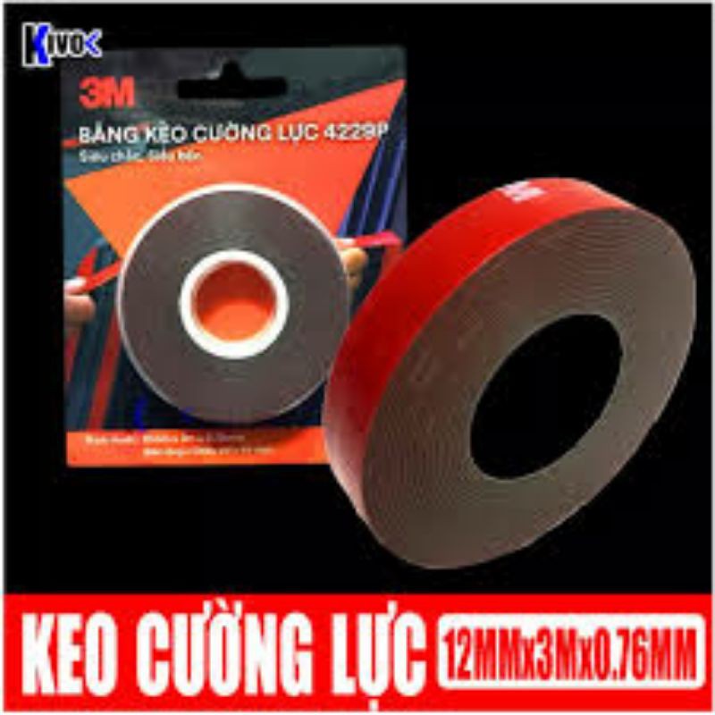 Băng keo cường lực 2 mặt 3M 4229P, SIÊU CHẮC, SIÊU BỀN!!!!!!