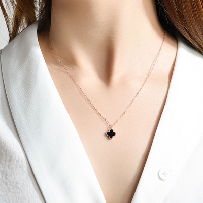 Vòng cổ Nhiều Lớp Mặt Hoa Đính Đá Zircon Đơn Giản Thời Trang Cho Nữ