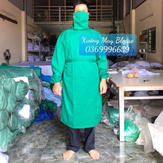 Áo choàng phẫu thuật - phòng mổ kèm khẩu trang