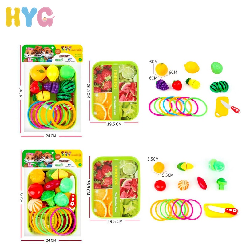 HYG Toys Bộ Đồ Chơi Cắt Trái Cây Thú Vị Cho Bé