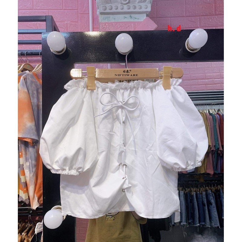 [ Mã WASTAPR giảm 10K đơn 50K] Áo croptop ôze trễ vai HĐ12 | BigBuy360 - bigbuy360.vn