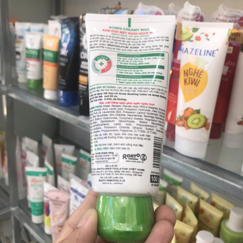 Kem rửa mặt Acnes ngăn ngừa mụn 100g