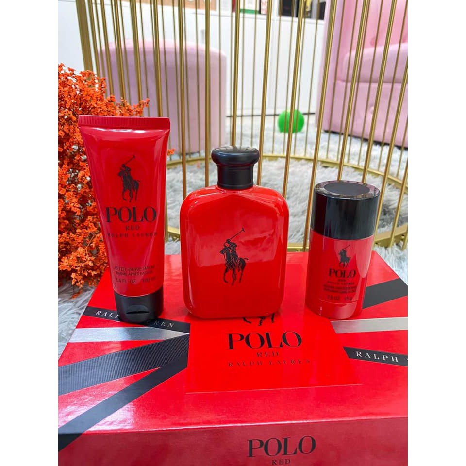 Set nước hoa Ralph Lauren Polo Red 3 món | Thế Giới Skin Care