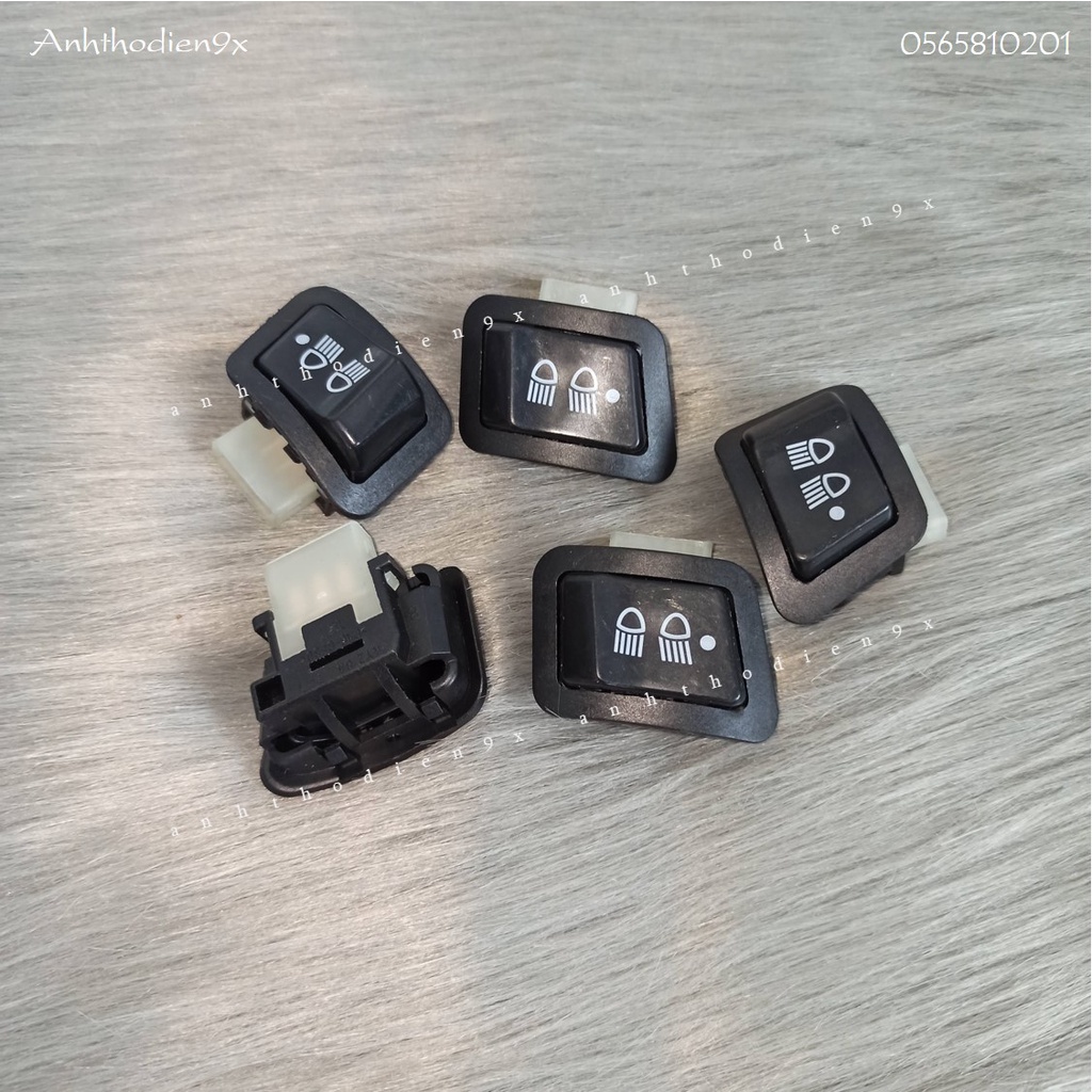 Freeship Extra Nút Tắt Đèn Wave@, Wave RSX Lắp Như Zin (Lưu ý ko dùng cho các dòng xe led)