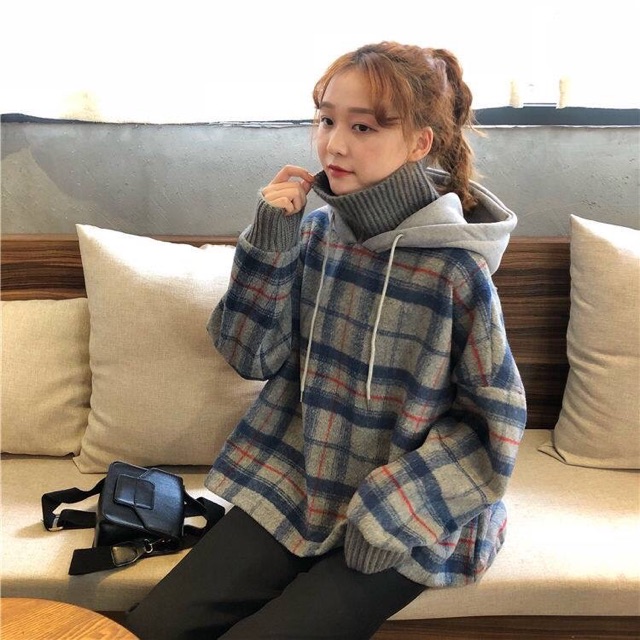 Áo hoodie nỉ bông cổ len siêu yêu( ảnh thật 2 ảnh cuối) | BigBuy360 - bigbuy360.vn