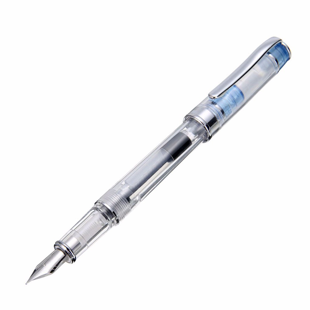 1 Bút Máy Ngòi Mảnh 0.38mm SUNG 3003 Bằng Nhựa Trong Suốt