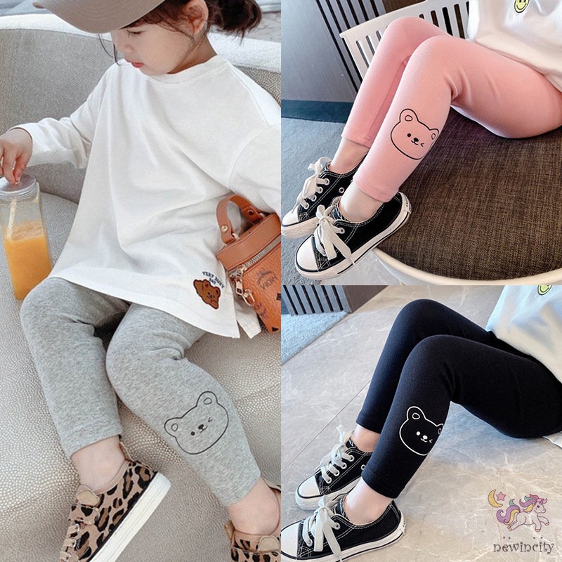 Quần Legging In Họa Tiết Hoạt Hình Xinh Xắn Dành Cho Bé Gái
