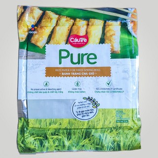 Bánh tráng chả giò Pure Cầu Tre gói 280g - Bánh vuông 19cm x 19cm