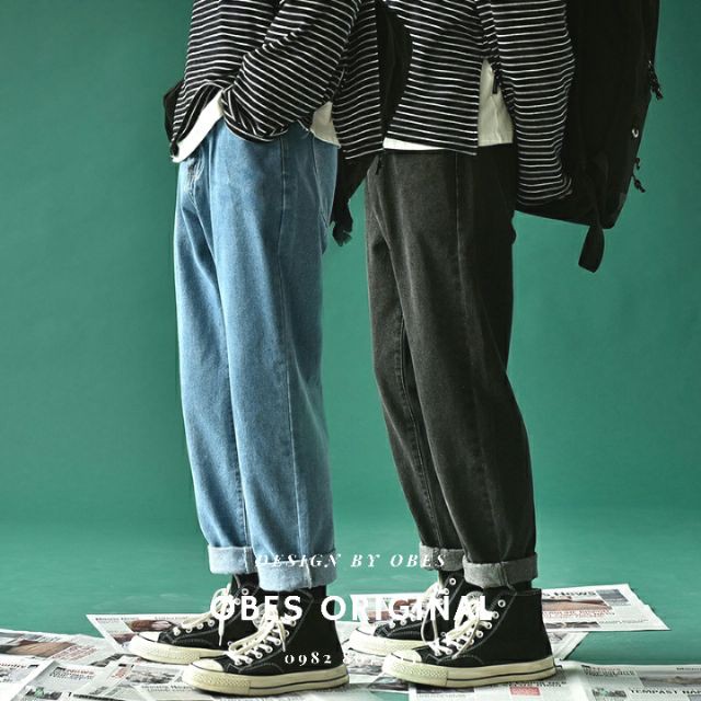 [HOT TREND 2022] Quần Baggy Jean nam dáng suông , rộng - Phong cách đường phố bụi bặm ( Q4)