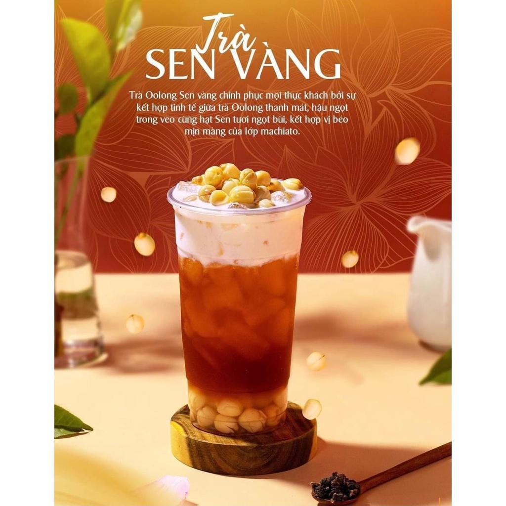SET NGUYÊN LIỆU NẤU TRÀ SEN VÀNG MACHIATO