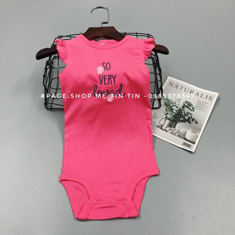 Body chip cánh tiên màu hồng so very love( 3m,18m)