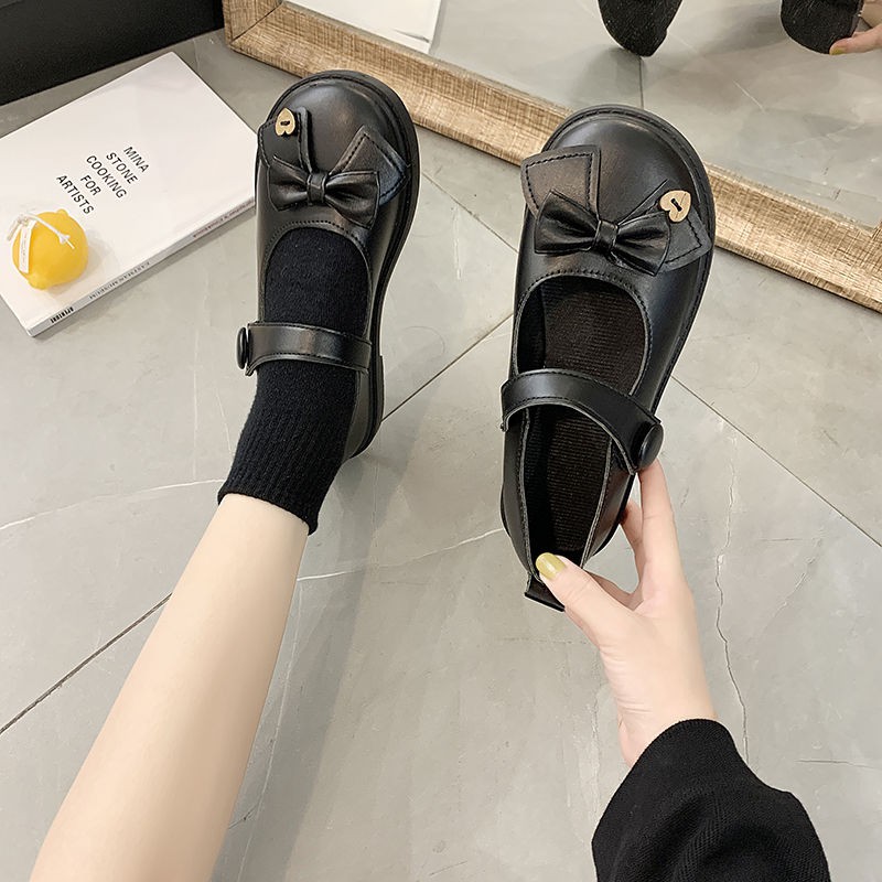 (ORDER) Giày Mary Janes da bóng cái quai gắn nơ( ảnh thật ở cuối) | BigBuy360 - bigbuy360.vn