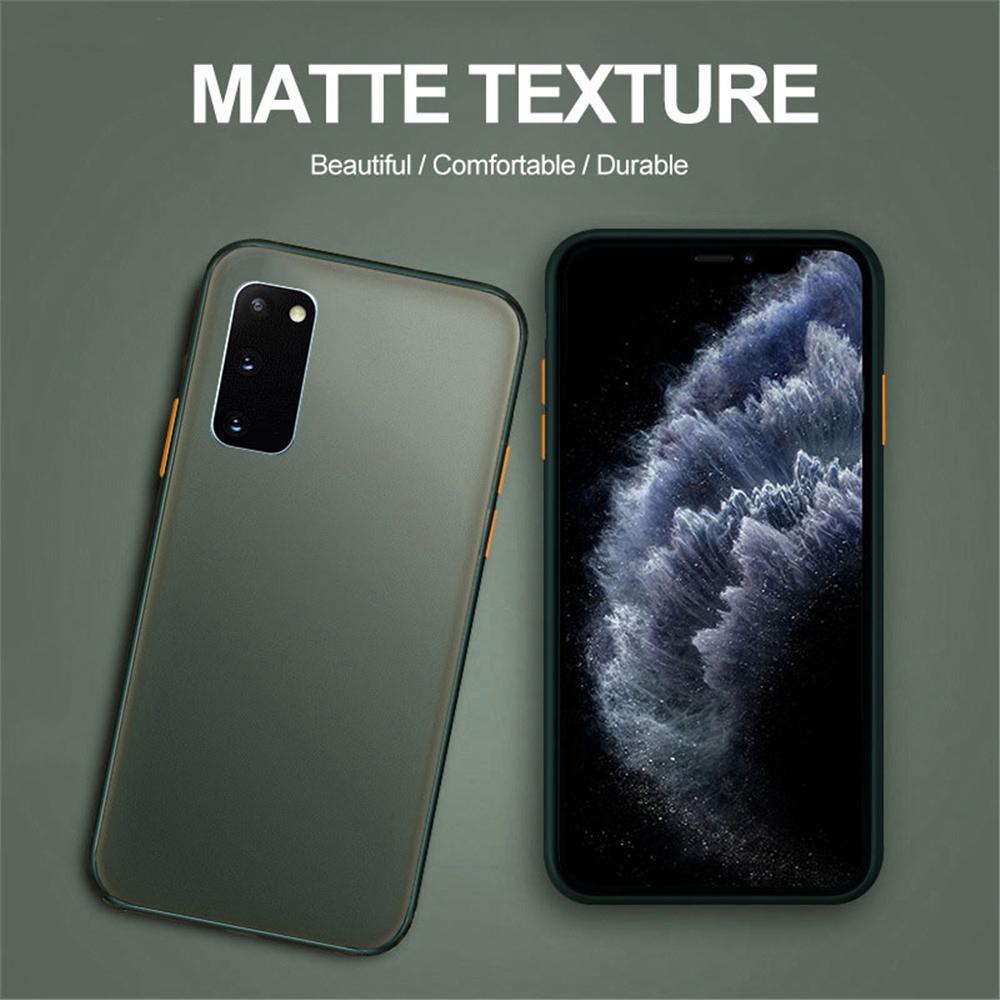 Ốp điện thoại nhám chống sốc màu tương phản dành cho For Samsung Galaxy A03 A03s A32 A52 M51 M31 Prime M21 M30S A50 A50s A30s A51 A71 A11