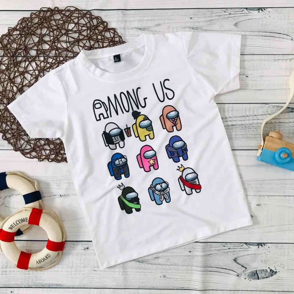 ÁO THUN UNISEX GAME AMONG US TAY NGẮN TAY LỠ AOMIVN NAM NỮ ÁO PHÔNG TRẺ EM GIA ĐÌNH CẶP ĐÔI AMONGUS Xịn