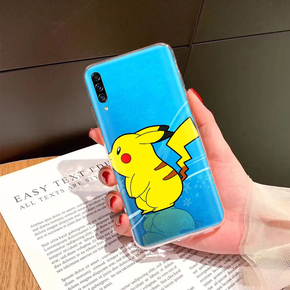 Ốp điện thoại trong suốt hình Pokemon Pikachu cho REALME 3 3I 5 5I 5S 6 6I 6S X2 XT PRO Ta18