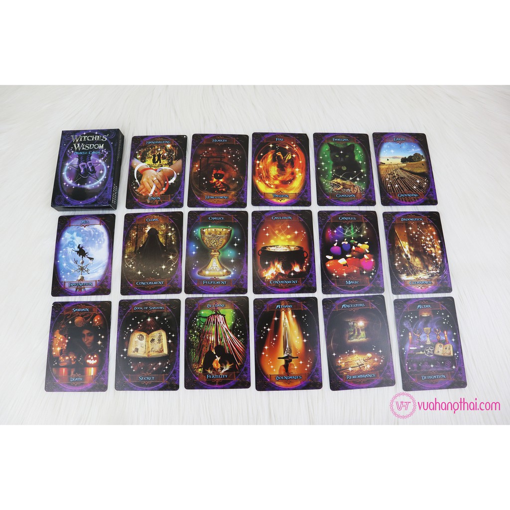 Bộ Bài Bói Witches Wisdom Oracle Cards Tarot cao cấp