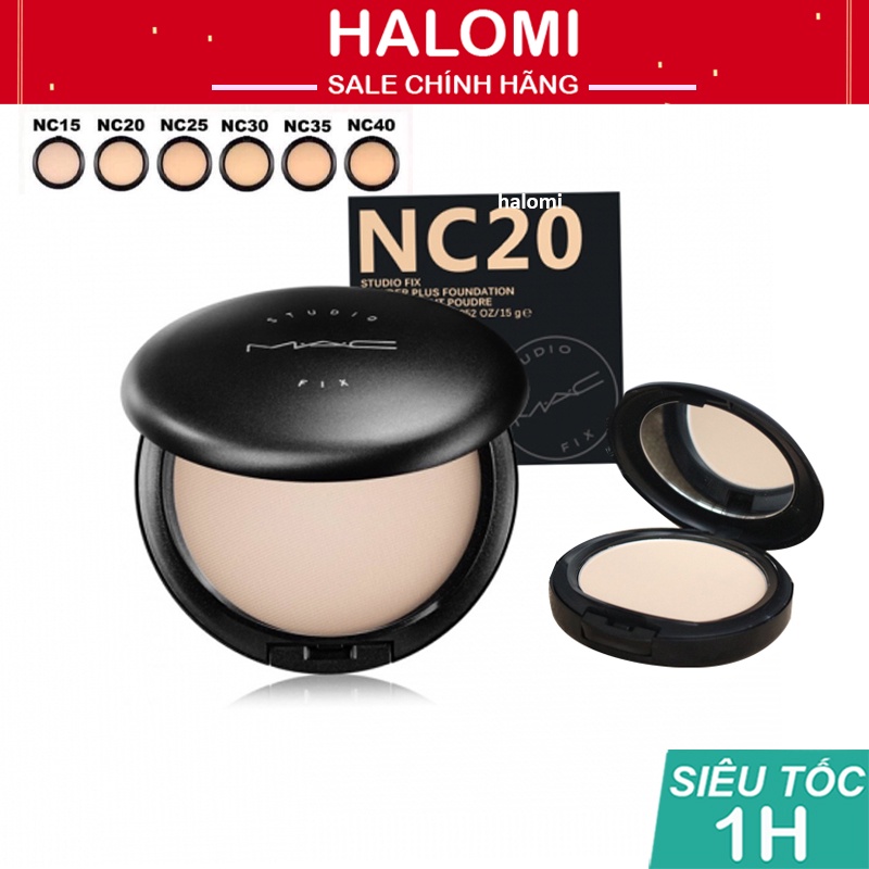 Phấn phủ MAC studio fix power plus foundation 15g siêu mịn chính hãng HALOMI