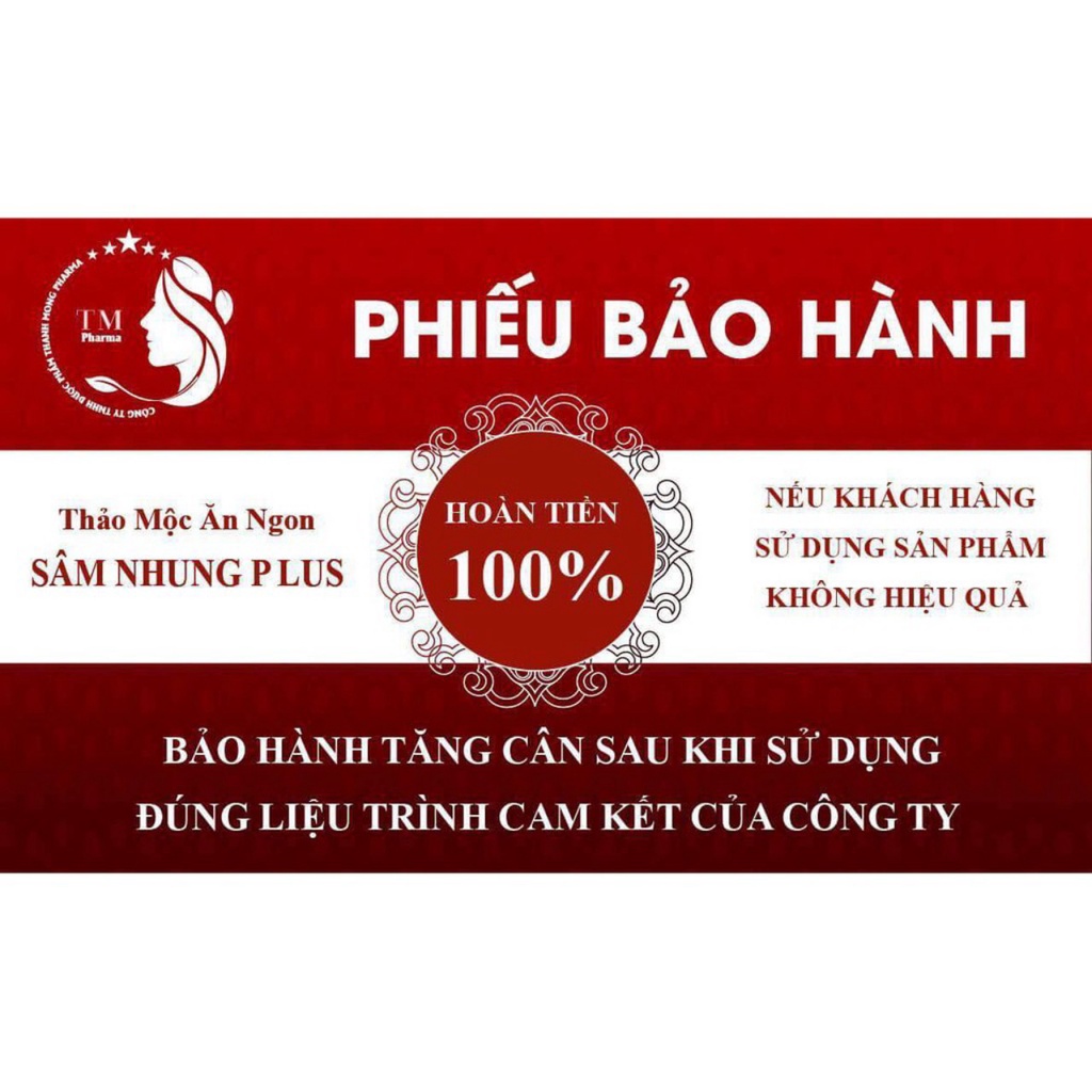 Sâm Nhung Plus - Tăng Cân An Toàn Hiệu Quả (Hộp 60 viên)