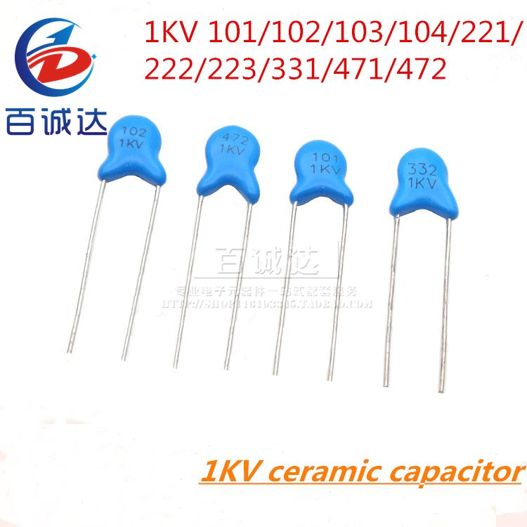 20 CÁI 1KV 101 102 103 104 221 222 223 331 471 472 K M tụ gốm điện áp cao