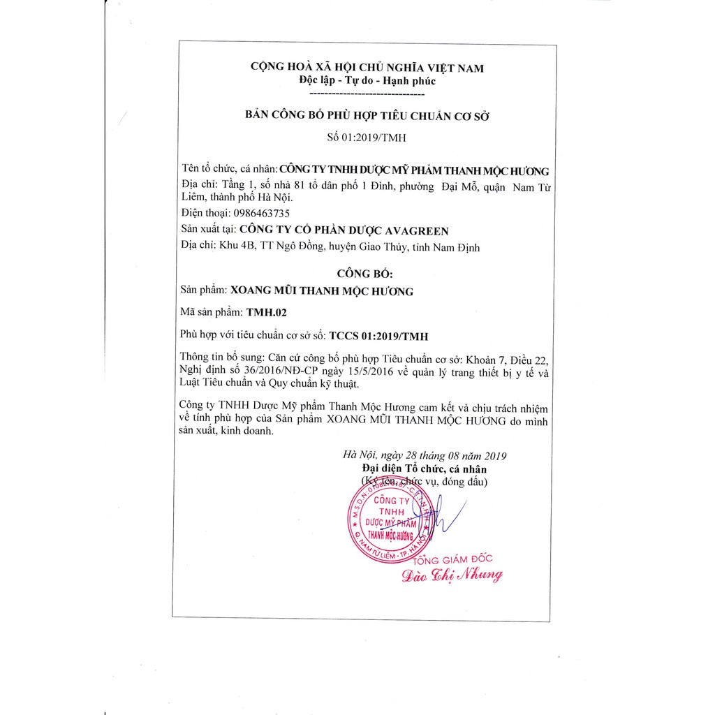 Xoang Nhỏ Mũi Họng VA Dr Hương Thanh Mộc Hương 18ml Thông Xoang Thoáng Mũi