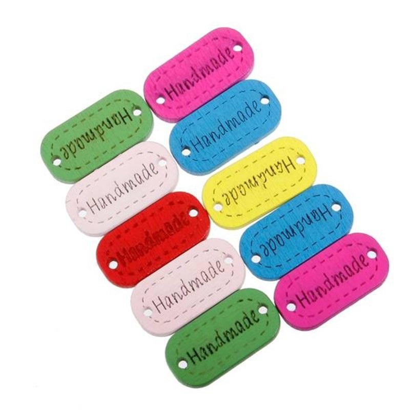 Bộ 100 nút gỗ may quần áo