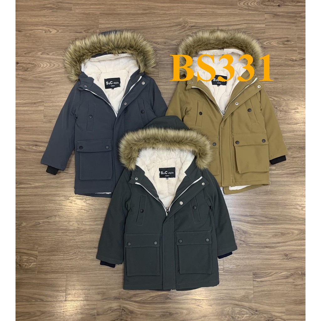 * Mã BS331: Áo parka bé trai hàng VNXK siêu hot (BC 7001)