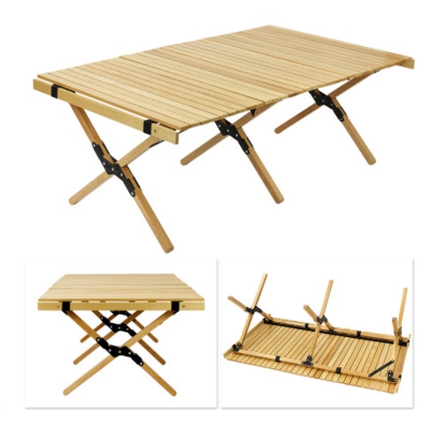 BÀN GỖ XẾP GỌN 1M2 DÃ NGOẠI TIỆN LỢI