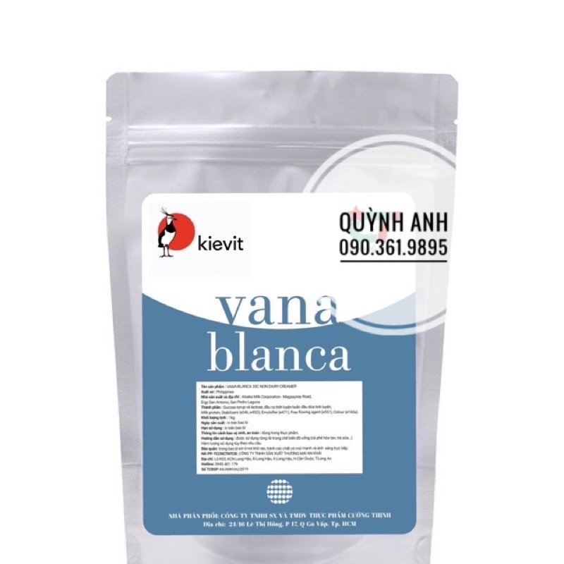 [Gói chiết 1kg từ bao 25kg] Bột Sữa kievit (Vana Blanca) – Indonesia