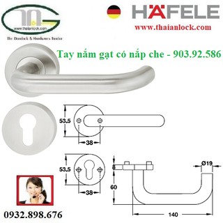 Tay nắm gạt có nắp che - 903.92.586