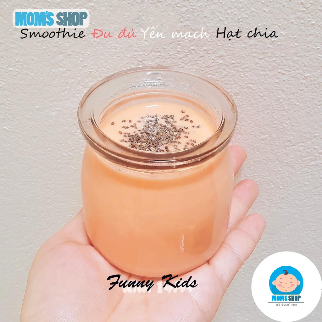 Hũ thủy tinh làm sữa chua cho bé dung tích 100ml và 200ml - MomsShop