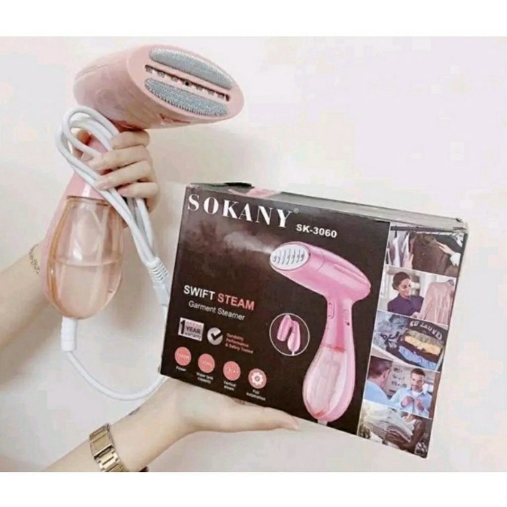 [FREESHIP] Bàn Ủi Hơi Nước Cầm Tay SoKaNy SK-3060 Công Suất 1500W