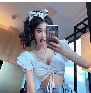 Croptop cột dây tay cánh tiên