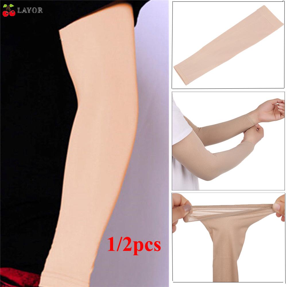 Bộ 1/2 Ống Tay Áo Nén Co Giãn Bảo Vệ Cánh Tay Chống Nắng Khi Chơi Thể Thao